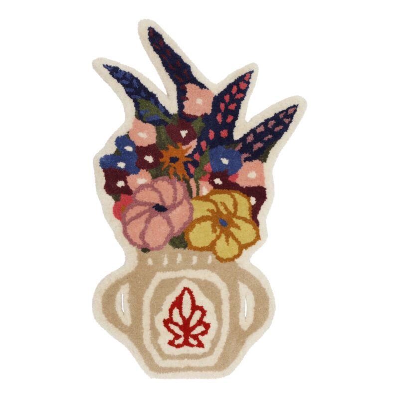 flower vase rug for wall hagen